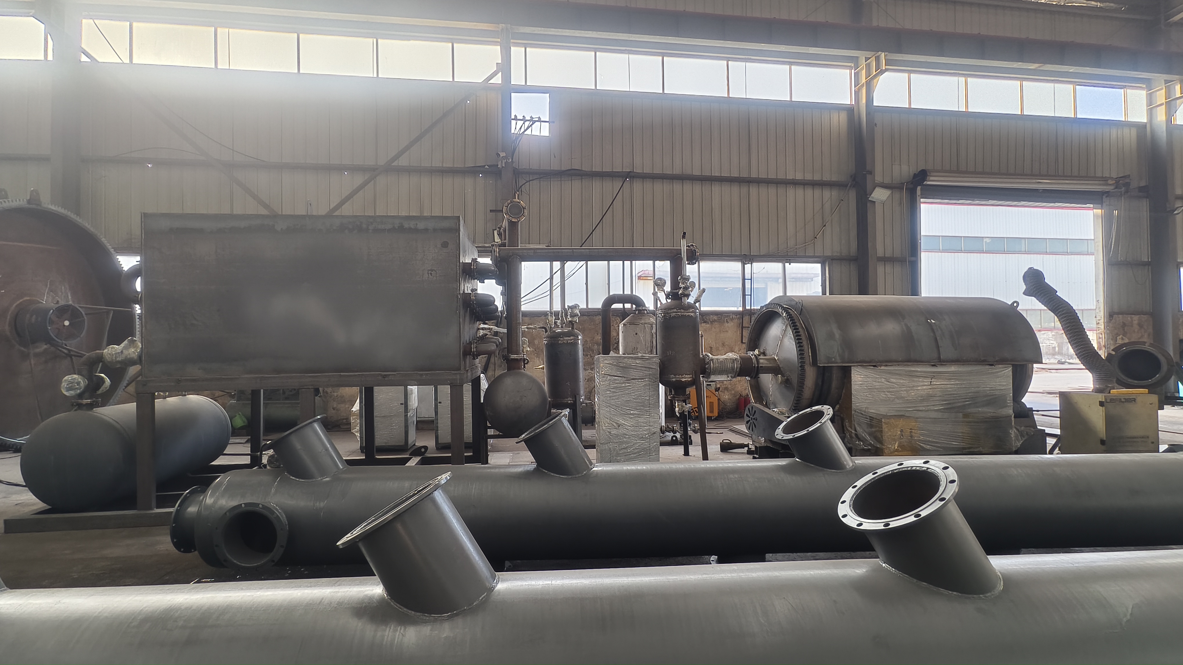 撬裝式輪胎煉油設備  一體化固廢裂解設備